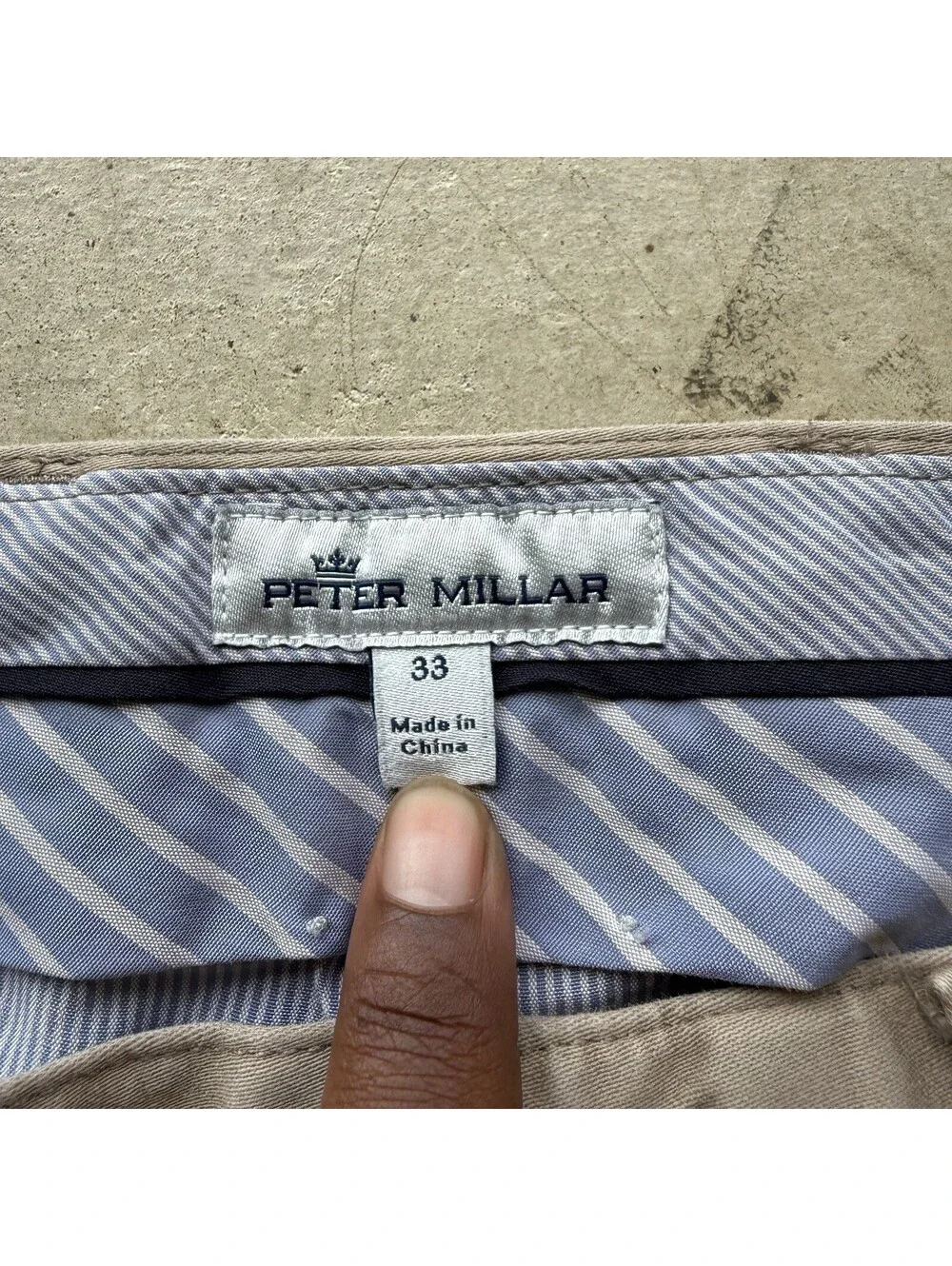 Peter Millar Chinos Ultimate Sateen Mens Classic Fit 5 pocket Pant Size 33x30